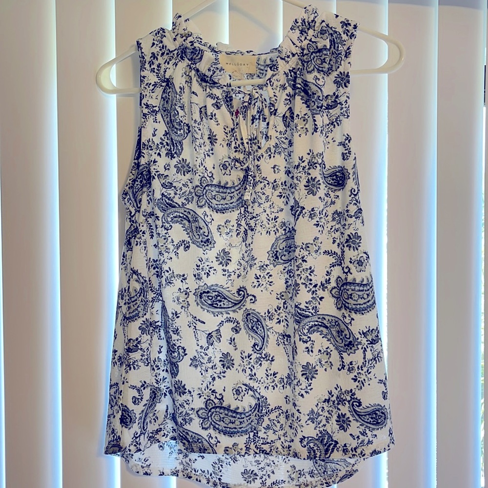 Melloday tank top blouse, brand new, size small